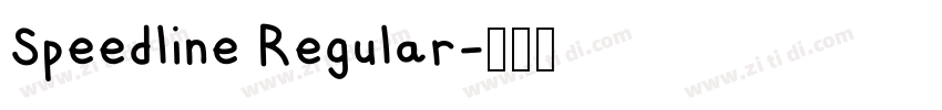 Speedline Regular字体转换